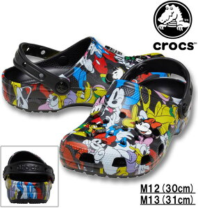 傫TCY Y crocs NbNX T_ MICKEY AND FRIENDS CLASSIC CLOG }` M12/30cm M13/31cm 