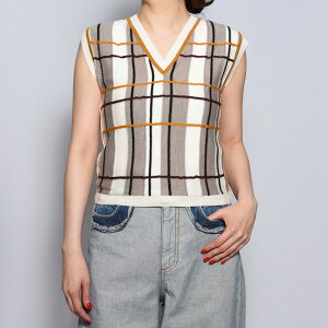 MARNI(�}���j)CVMD0128Q0/UFZ624 �E�[�� �`�F�b�N�x�X�g ���f�B�[�X ���K�i