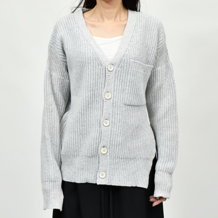 楽天市場】MARNI（マルニ）CDMD0295Q2 ステッチVネックカーディガン 