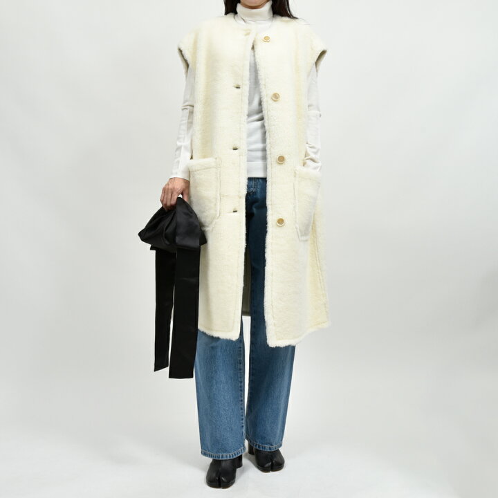 楽天市場】MARNI（マルニ）GLMX0095A0 ノースリーブムートンコート 