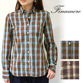 Finamore(フィナモレ)GIULIA/IVANA 012239 コットン タータンチェックシャツ レデイース 正規品 レディース