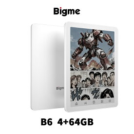「送料無料」Bigme B6「正規品」 カラー電子書籍リーダー 6インチ電子ペーパータブレット 4GB+64GBストレージ Android 14タブレット電子リーダー ホワイト
