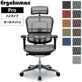 エルゴヒューマン プロハイタイプ EHP-HAM メッシュ オフィスチェア パソコンチェア デスクチェア Ergohuman PRO リクライニング メッシュ テレワーク 椅子 おしゃれ 送料無料