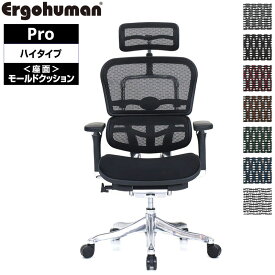 エルゴヒューマン プロハイタイプ EHP-HBM モールドクッション オフィスチェア パソコンチェア デスクチェア Ergohuman PRO リクライニング メッシュ テレワーク 椅子 おしゃれ 送料無料
