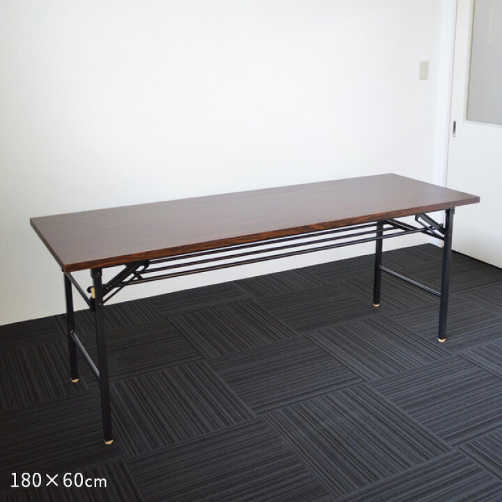 楽天市場】【在庫限り】180×60cm 会議テーブル ローズ×ダークグレー脚 