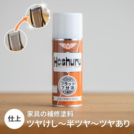 艶消し・艶有りスプレー 家具 補修 スプレー 仕上げ 修理 メンテナンス ラッカー 傷 日焼け 色褪せ ホシュール