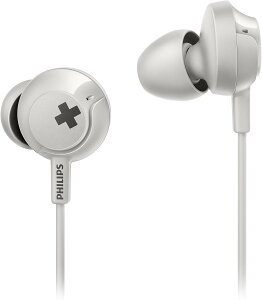 Philips BASS+ �C���C���[�� �L�� �w�b�h�z�� �}�C�N�t�� �z���C�g SHE4305WT �C���z�� �L���ڑ� �}�C�N���� �L���C���z�� �C���t�H��