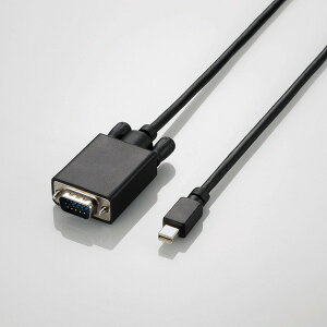 ELECOM MiniDisplayPort-D-Sub15ϊP[u AD-MDPVGA20BK