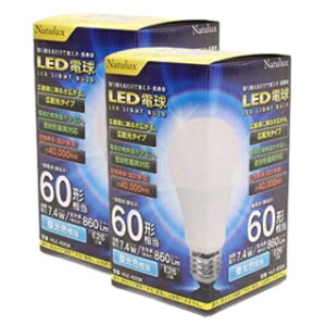 Natulux LEDd 60` 7.4W F 2Zbg HLE-60DK@Lz^Cv ^@Ή ȃGl  40000 rO _CjO
