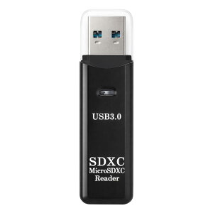 �y���������z USB3.0 SD�J�[�h���[�_�[ �u���b�N / �z���C�g�@microSD�J�[�h���[�_�[ 2in1 �ő�512GB�Ή� �����f�[�^�]�� USB�������[�^ Windows Mac Linux�Ή� �y�� �R���p�N�g