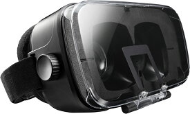 【あす楽】エレコム 3D VR ゴーグル ヘッドマウント用 目幅調節 ピント調節 AR対応 ブラック P-VRG03BK