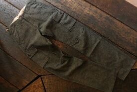 ★ブルーウェイBLUEWAY★BELGIAN CARGO PANT ベルギアン リサイクル・ツイード カーゴ パンツパンツ トラウザーチャコール