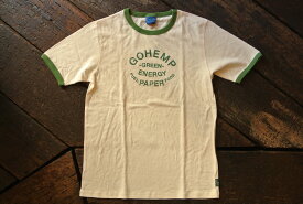 ★GO WEST ゴーウェスト★" GOHEMP -GREEN- ENERGY FOOD FUEL PAPER " T-SHIRTSヘンプ×オーガニックコットンTシャツNATURAL