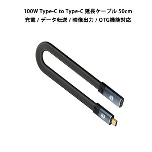 Type-C ���� �P�[�u�� 50cm USB3.2 100W 20V 5A PD�[�d�P�[�u�� OTG �Ή� 20Gbps �f�[�^�]�� 8K60Hz �f���o�� �^�C�vC ���X-�I�X LED�_�� �ϋv�� PVC�P�[�u�� 0.5m �R�[�h���݂Ȃ� iPhone15 android PC �^�u���b�g �X�}