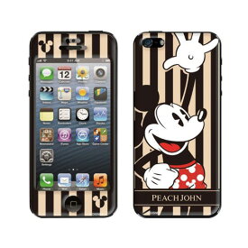 Gizmobies iPhone5s iPhone5 専用 PEACH JOHN×Disney シールカバー MICKEY STRIPE　DB-0018-IP05【IPHONE/iphone/アイフォン/ファイブ/エス/エスイー/専用/対応/デコレーション/シール/デザイン】【あす楽対応】