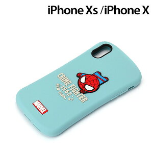 MARVEL iPhone XS/X(5.8�C���`)�p �V���R���P�[�X �X�p�C�_�[�}���@PG-DCS574SPM�y���[���֑��������z