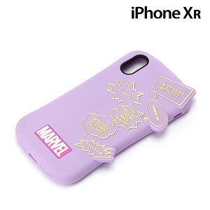 MARVEL iPhone XR(6.1�C���`)�p �V���R���P�[�X ���S/�p�[�v���@PG-DCS583MVL�y���[���֑��������z