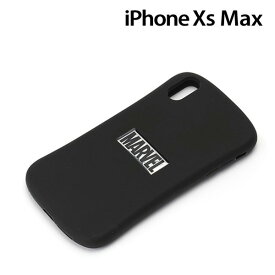 MARVEL iPhone XS Max(6.5インチ)用 シリコンケース ロゴ/ブラック&シルバー　PG-DCS590MVL【メール便送料無料】