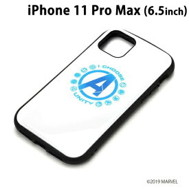 MARVEL iPhone11 Pro Max (6.5インチ) ハイブリッドタフケース アベンジャーズ/ホワイト　PG-DPT19C10AVG【メール便送料無料】