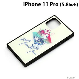 ディズニー iPhone11 Pro (5.8インチ) ガラスハイブリッドケース ミニーマウス　PG-DGT19A04MNE【メール便送料無料】