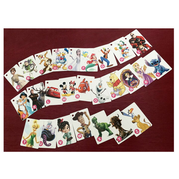 楽天市場 ディズニー えいごかるた Qdisney Disney 知育玩具 学習 教育 勉強 英語 言葉 アルファベット カードゲーム かるた トランプ あす楽対応 ビッグスター ネットショップ