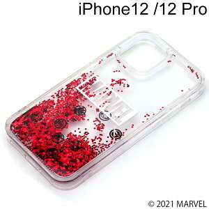 MARVEL iPhone 12/12 Pro�p �O���b�^�[�P�[�X ���S�@PG-DLQ20G08MVL�y���[���֑��������z