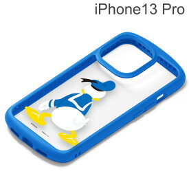 ディズニー iPhone 13 Pro用 ガラスタフケース ドナルドダック PG-DGT21N03DND【メール便送料無料】