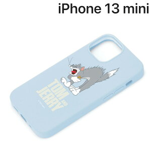 トムとジェリー iPhone 13 mini用 抗菌スリムシリコンケース トム PG-WSC21J02TOM【メール便送料無料】