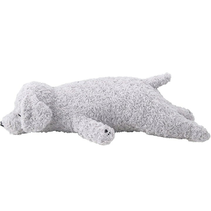 あすつく ねむねむ 451 18 ぬいぐるみ ふわふわ もこもこ もふもふ アニマルズ グレー トイプードル プードル リぶはあと 抱きまくらｌセサミ 抱き枕 犬 本物保証 アニマルズ