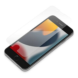 iPhone SE3/SE2/8/7/6s/6 ガイドフレーム付 液晶全面保護ガラス ブルーライト低減/光沢 PG-22MGL03FBL【メール便送料無料】