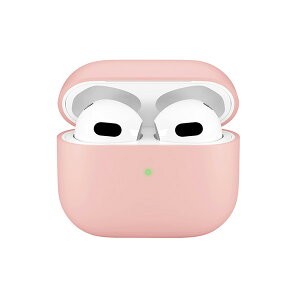 AirPods 第3世代用 抗菌シリコンケース ピンク PG-AP3SL03PKiphone/Apple/mac/完全ワイヤレスイヤホン/エアーポッズ/ケース/カバー/保護