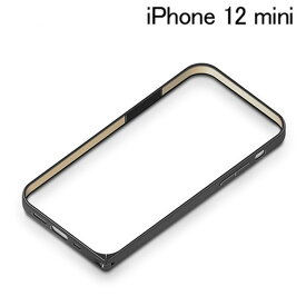 iPhone 12 mini用 アルミニウムバンパー ブラック PG-20FBP01BK【メール便送料無料】