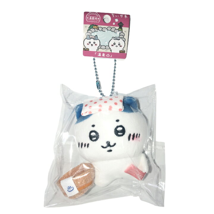 楽天市場】ちいかわ ぬいぐるみキーチェーン 温泉 ハチワレ CKW45462 