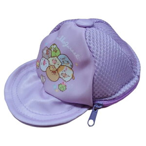 すみっコぐらし キャップ型ポーチ 集合A NX0186-01すみっこぐらし/スミッコグラシ/サンエックス/キャラクター/かわいい/雑貨/生活雑貨/帽子/小物入れ/カラビナ/持ち歩き【アウトレット】