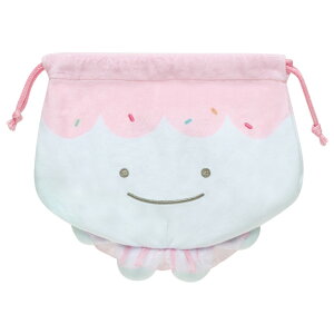 じんべえさん じんべえさんとあいすくらげテーマ ぬいぐるみ巾着 あいすくらげ CA53201【じんべえさん/じんべい/海/ジンベエザメ/サンエックス/巾着/きんちゃく/キンチャク/ポーチ/小物入れ