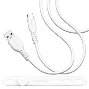 ラスタバナナ USB−A to Type−C 柔らかシリコンケーブル 2.0m R20CAAC3A05CGRY/R20CAAC3A05WH