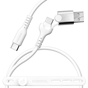 ���X�^�o�i�i Type�|C to Type�|C + USB�|A to Type�|C�ϊ� �_�炩�V���R���P�[�u�� 1.0m R10CACCA3A01CGRY/R10CACCA3A01WH