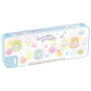 すみっコぐらし ゴーゴースクール・ハッピースクール 2025 バルーンシリーズ ソフトペンケース (筆箱) ブルー PT17501【すみっこぐらし/スミッコグラシ/新学期/新入学/進級/文具/文房具/ステ