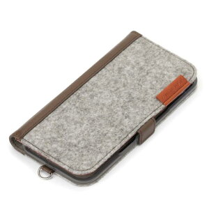 iPhone 16�p �t���b�v�J�o�[ �t�F���g/�O���[ PG-24AFP08GY
