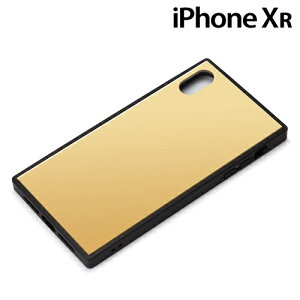 iPhoneXR (6.1�C���`) ��p �K���X�n�C�u���b�h�P�[�X �S�[���h�@PG-18YGT03GD�y���[���֑��������z