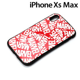 マーベル iPhone XS Max(6.5インチ)用 ハイブリッドタフケース ロゴ レッド　PG-DCS531MVL【メール便送料無料】