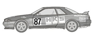 1/24 ID304 HKS SKYLINE XJCC GT-R BNR32 Gr.Adl 1992 tW~ 1/24C`Abv vf 