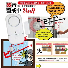 訳あり アウトレット B 【2個セット】 防犯対策 大音量 ドア用 防犯 アラーム 激音 警戒中 24時 125dB 防犯グッズ 防犯ブザー 磁器センサー 玄関 ドア 窓用 小窓 ベランダ 風呂場 取付簡単 泥棒 不審者 撃退 すぐ使える ドアアラーム 防犯グッズ 窓 30750