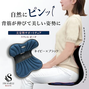 【訳あり アウトレット B】姿勢 サポート スワンル ボーテ 椅子 綺麗 美姿勢 姿勢 スタイル サポート チェア イス 腰 猫背 ストレートネック 矯正 クッション 背すじ 長時間 オフィス テレワ