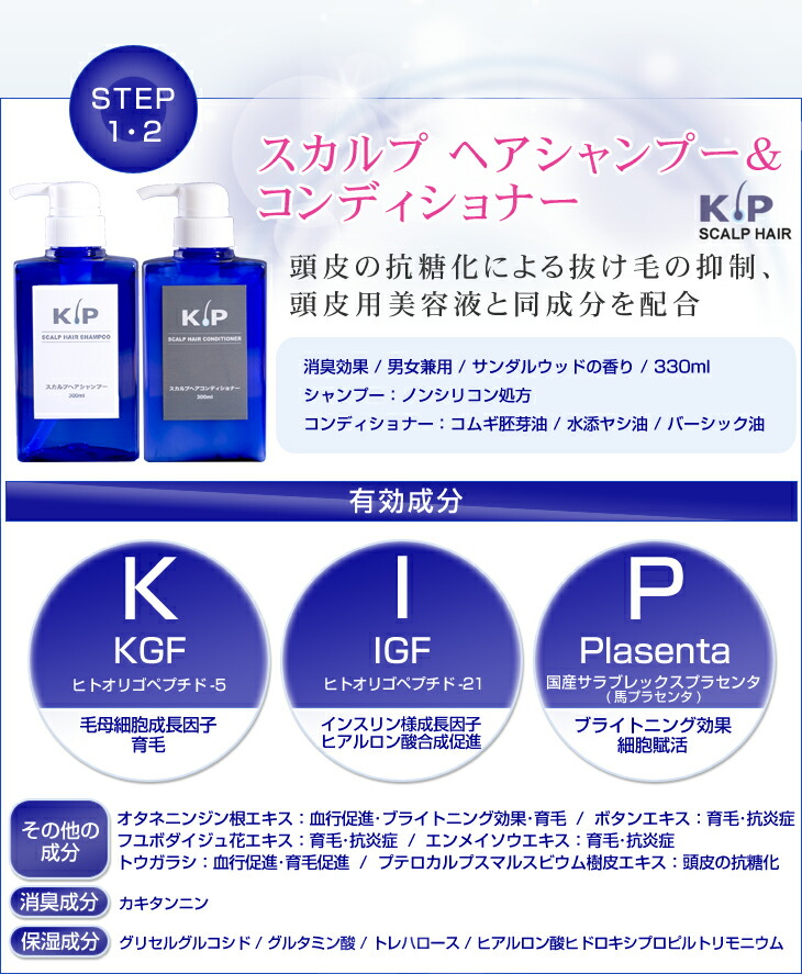 楽天市場】【新成分配合】インファクト KIP（キップ） スカルプヘア