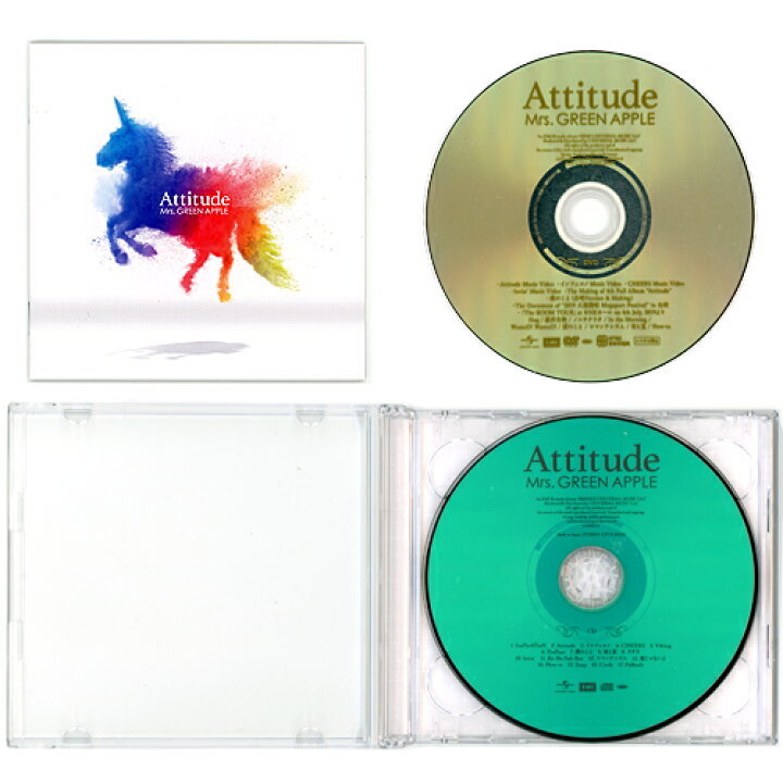 楽天市場】【中古】Mrs. GREEN APPLE Attitude(初回限定盤)/[CD+DVD 