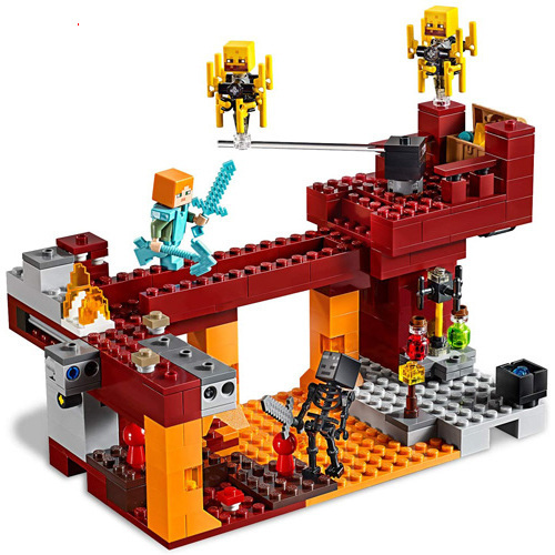 楽天市場】LEGO レゴ マインクラフト ブレイズブリッジでの戦い 21154