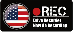 ドライブレコーダーシール 防水・耐熱 ステッカー シール 国旗 四角(縦75mm×横170mm) ドライブレコーダーステッカーあおり運転対策