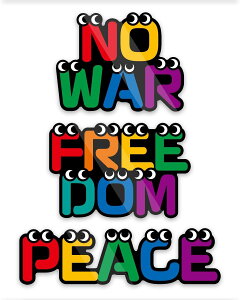 PEACE�ENO WAR�EFREEDOM 3�_�Z�b�g �X�e�b�J�[ �h���E�ϔM �V�[��
