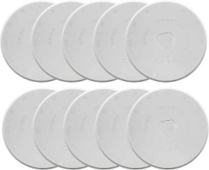 OLFA(�I���t�@) ���[�^���[�J�b�^�[�֐n �~�`�n45�~���֐n 10�����u���X�^�[ RB45-10�@10������ 4901165104953